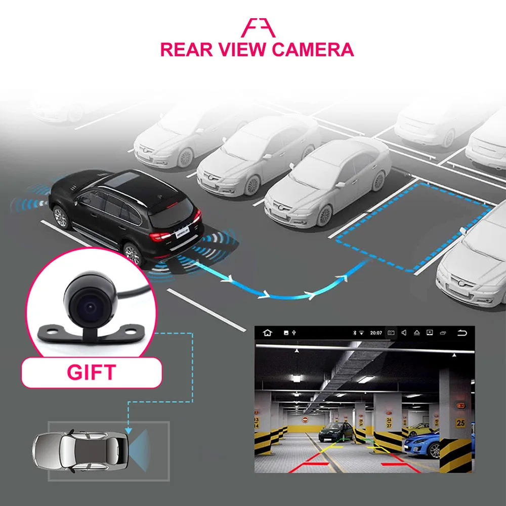 Top Android 9.1 2 din Car Radio GPS Navigation Player For Toyota RAV4 Rav 4 2007-2011 Car Audio Video Auto Stereo BT WIFI RDS 11