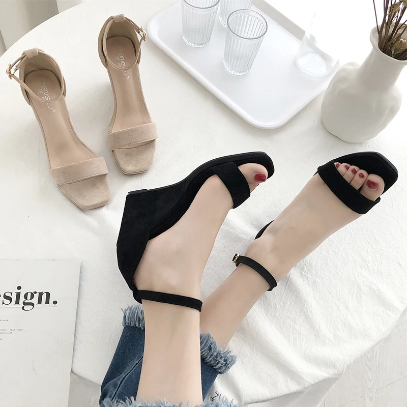 

Women's Shoes Summer New Fashion Super High Heel Wedges Sandals