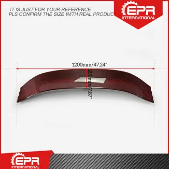 

For Honda Civic Typ R FK8 2017+ (5 Door Hatch) VRSAR1 Style Red Carbon Fiber Rear Wing Flap Trim Trunk Wing Blade Kit BodyKits