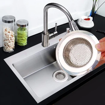

Anti-Clogging Kitchen Sink Strainer Kitchen Sink Filter Stainless Steel Sink Disposal Stopper Perforated Basket Drains Sieve