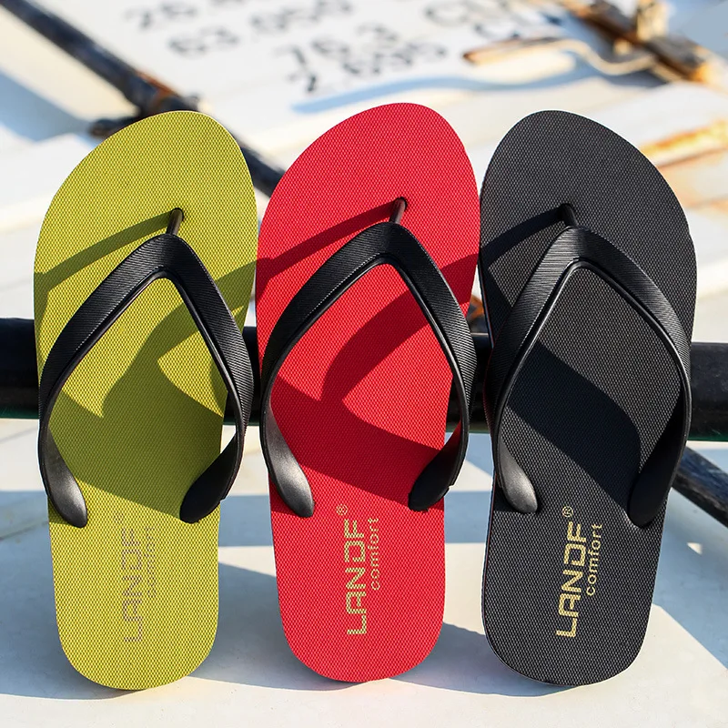 Summer European Trend Men FlipFlops Fisherman Vacation EVA NonSlip Soles Outdoor Holiday Beach Slippers for Men Women