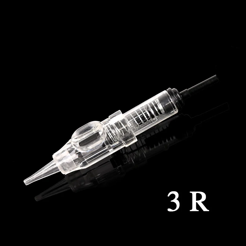 30PCS 3RL Agulhas легко щелчок Перманентный макияж машина роторная моторная ручка Nouveau контурная машина татуировки Dermografo для подводка для глаз, бровей, губ - Цвет: 30PCS 3RL