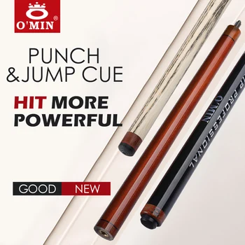 

O'MIN Billiard Punch&Jump Cue 3 Pieces Break&Jump Cue 13.5MM Tip Ash Solid Wood Billar Stick Kit Help Break and Run Powerful