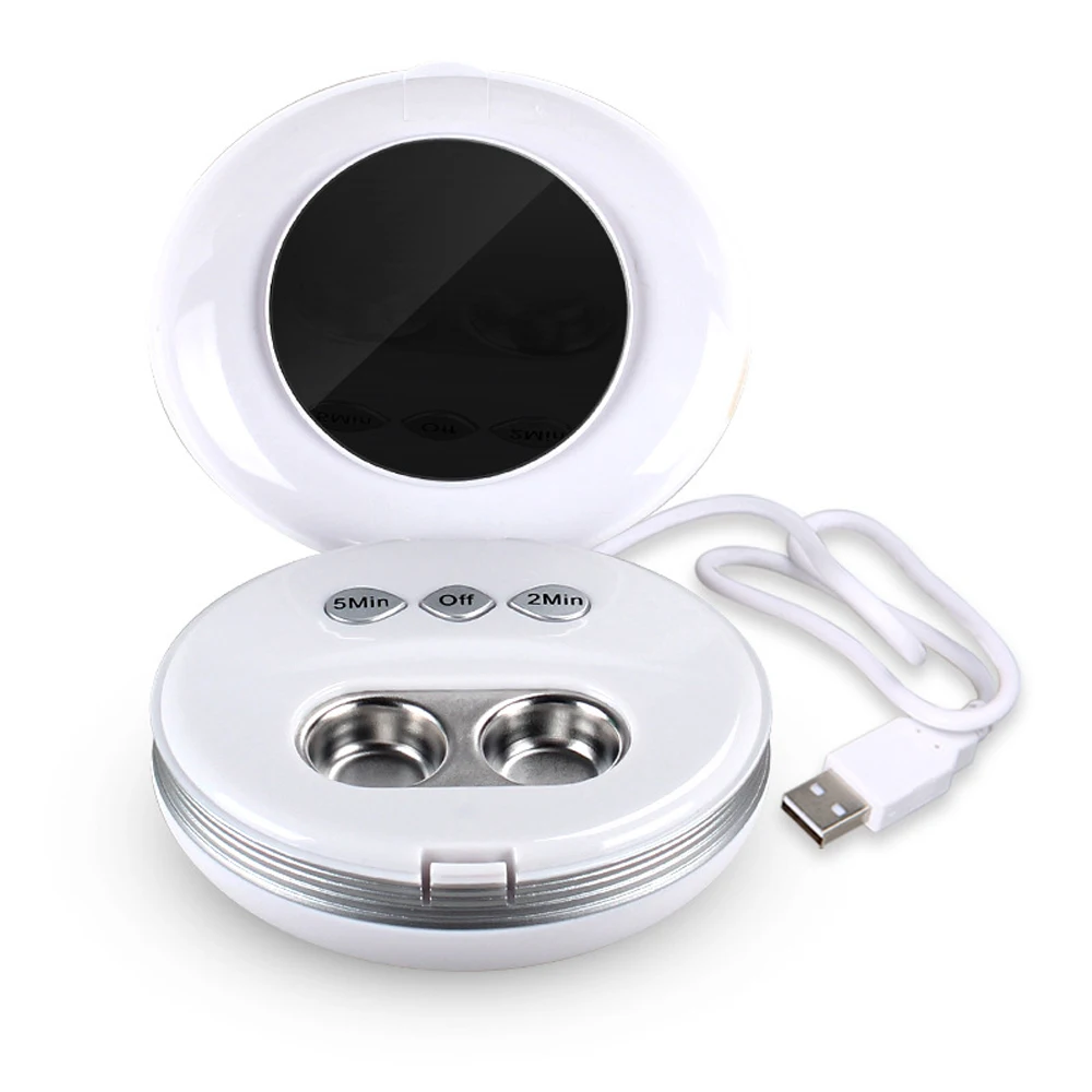 

Household Contact Lenses Box Cleaner Ultrasound Contact Lens Cleaner Automatic Cleaning Myopia Glasses USB Charge