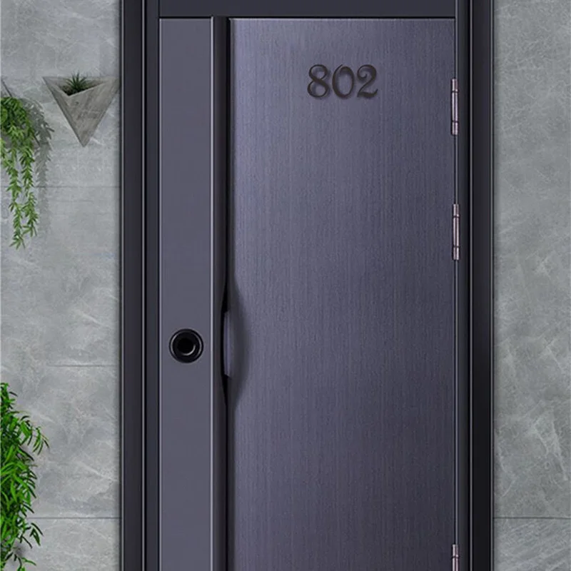 House Number Signs Height 70mm Acrylic Self Adhesive On The Door Home Hotel Office Flat Number Plates