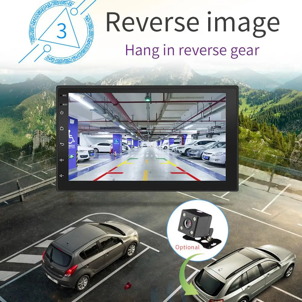 Pаспродажа 7 дюймовый автомобильный 2 Din радио Bluetooth HD 1024x600 Mp5 плеер универсальный автомобильный стерео font b gps b font навигационная Интегрированная машина для Android ...