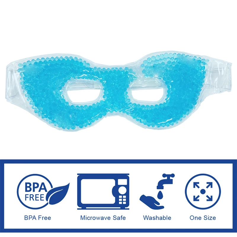 Cooling Gel Eye Mask With Eye Holes Hot Cold Therapy Personal Care Beauty Sleeping Eye Mask for Puffy Dry Eyes Ergo Gel Bead Cooling Gel Eye Mask With Eye Holes Hot Cold Therapy Personal Care Beauty Sleeping Eye Mask for Puffy Dry Eyes Ergo Gel Bead