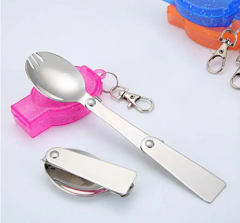 Складная ложка и вилка из нержавеющей стали | Дом сад