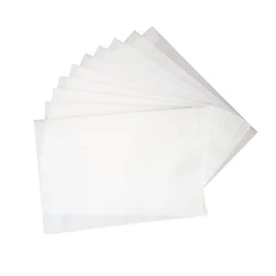 Enveloppe en velours blanc translucide, carte cadeau multifonctionnelle DIY, autocollant de timbres de mariage et d'anniversaire, 100 unités/lot 