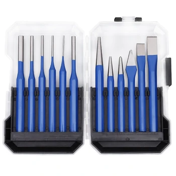 

12Pcs / Set 3-8mm Alloy Steel Wood Carving Tools Punching Pin Chisel Rivet Screw Mark Hole Woodworking Carving Set