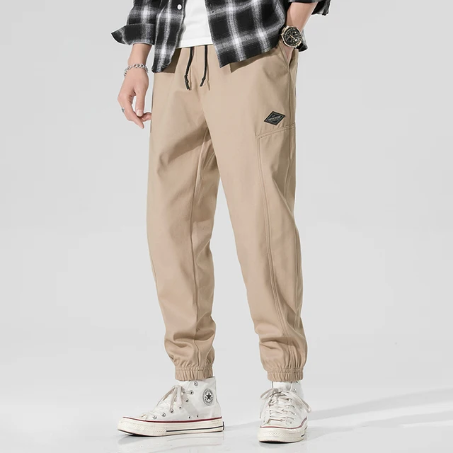 US $17.99 Black Joggers for Men Streetwear Sweatpants Male Trousers Casual Jogging Pants Men Elastic Waist Sp