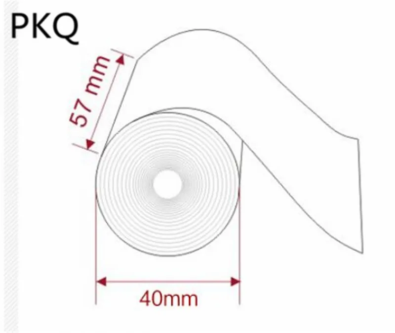 15 рулонов ручной чековый рулон бумаги для мобильного POS 57*40 мм Bluetooth термопринтер без ядра наличные до рулона