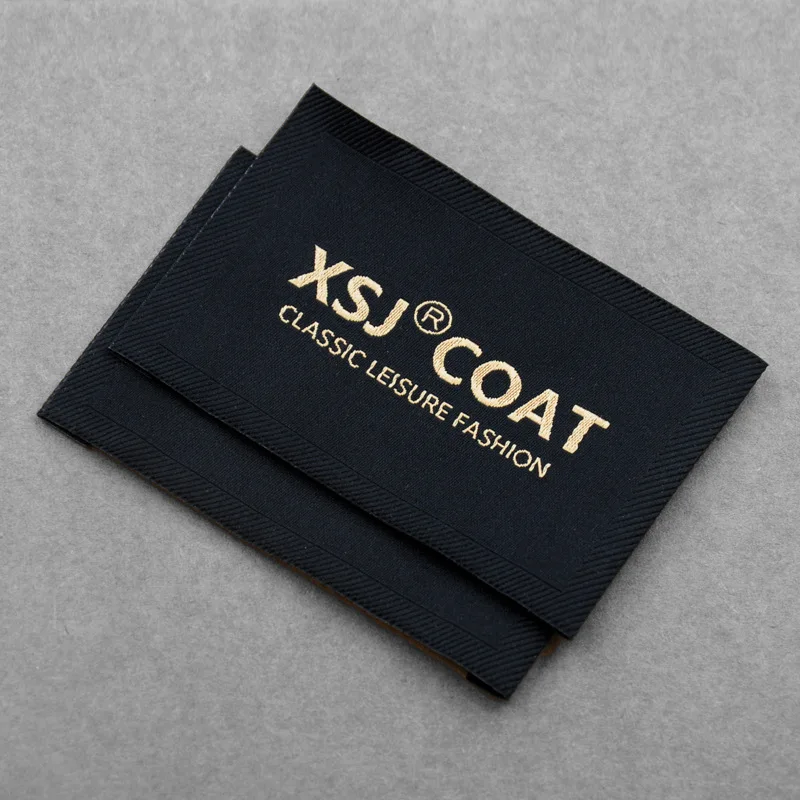 Etichette personalizzate per abbigliamento da cucire in tessuto per  abbigliamento Logo del marchio tessuto con targhette personalizzate per  abiti - AliExpress