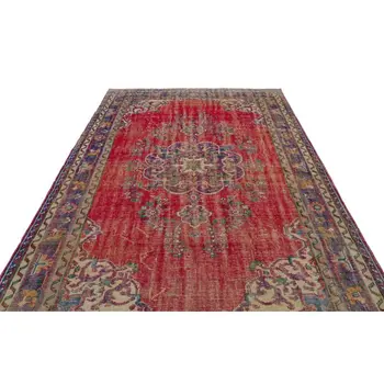 

Handmade Natural Vintage Turkish Area Rug 210x328 Cm-6'11''X10'9''