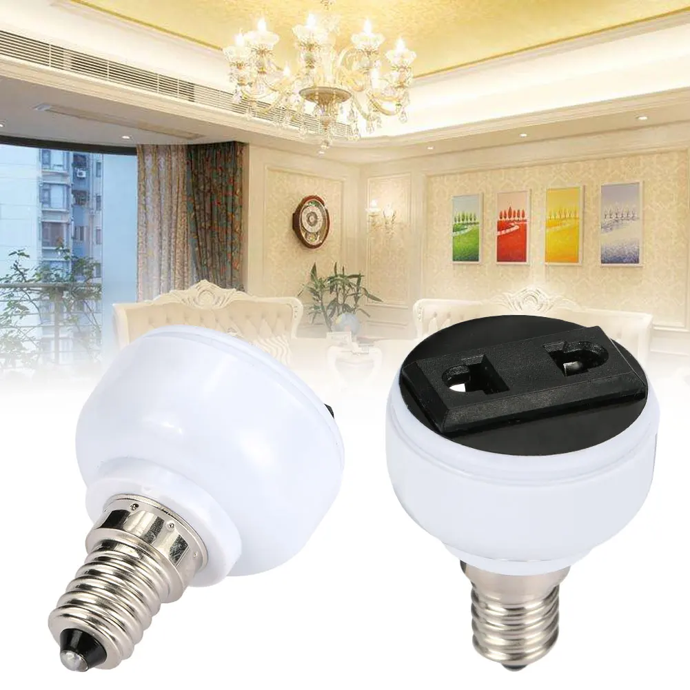 Lamp Adapter White Converter Home Household Supply Lighting Parts Lamp Adapter White Converter Home