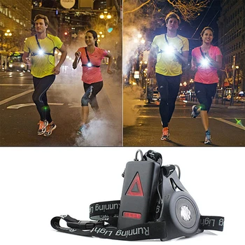 

Newest Outdoor Sport Running Lights Q5 LED Headlamp Night Bike Light Warning Mtb USB Rechargeable LED Bicycle Chest Lamp