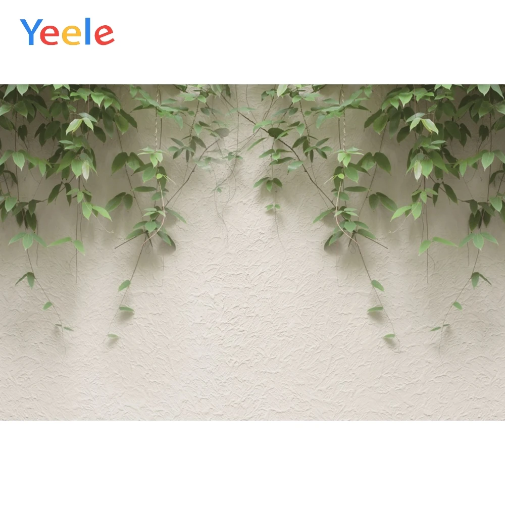 Виниловый фон для фотосъемки Yeele с изображением кирпичной стены листьев