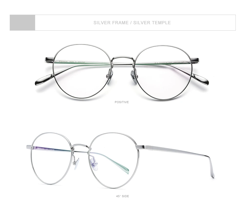 FONEX, чистый титановый рецепт, очки для мужчин, Ретро стиль, Круглые, близорукость, оптические очки, оправа для женщин, женские, Ретро стиль, овальные очки 893
