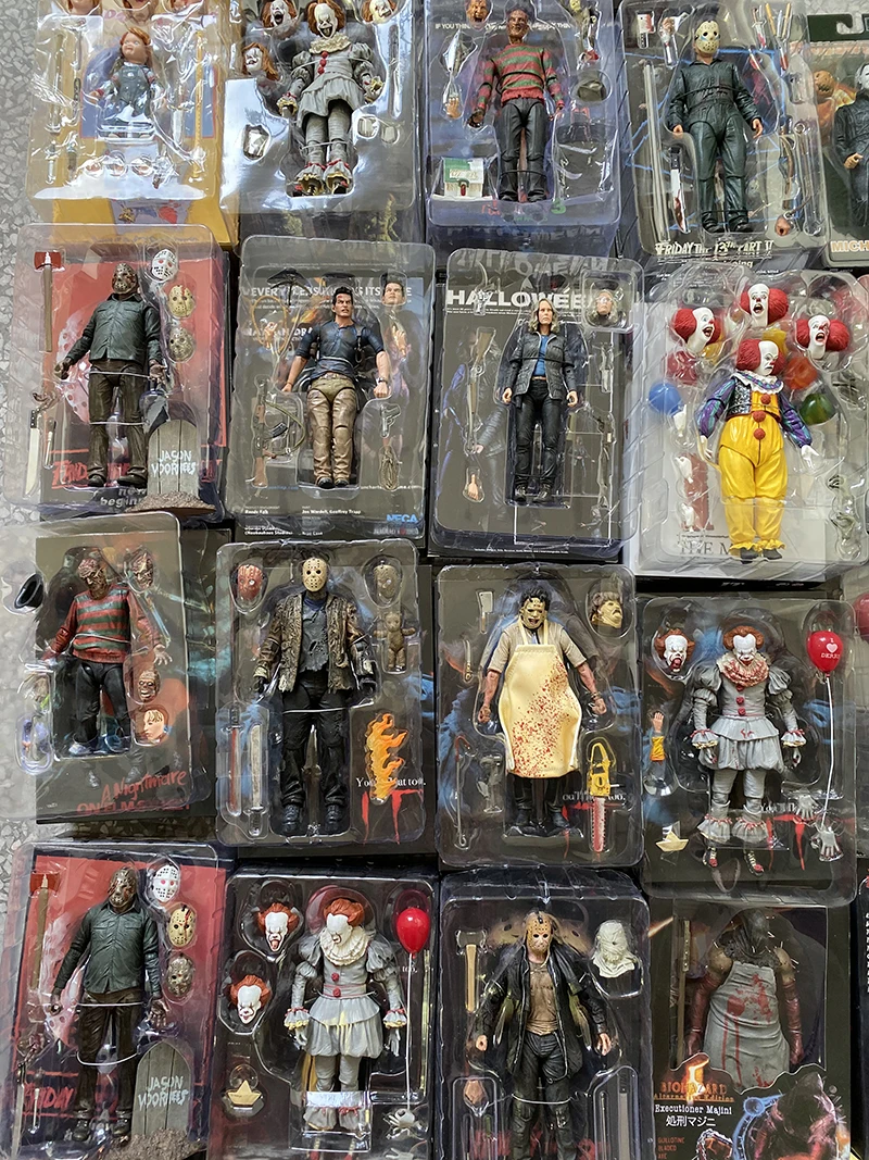 NECA 3D Friday 13th Jason Leatherface бензопила Чаки Майкл Майерс Фредди Крюгер это Pennywise Джокер фигурка игрушка кукла