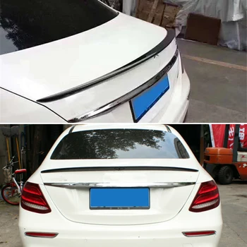 

Use For Benz E Class Sedan W213 Spoiler 2016--2020 Year Amg Style Glossy Real Carbon Fiber Rear Wing Sport Accessories Body Kit