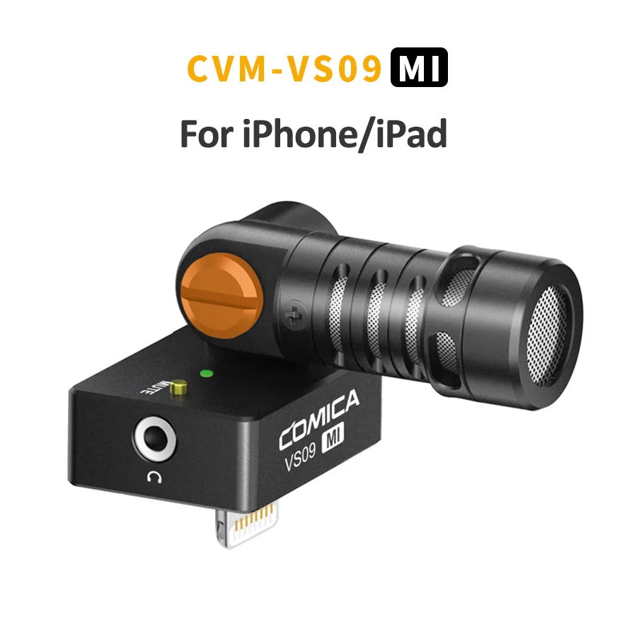 COMICA CVM VS09 MI конденсаторный микрофон для записи видео Lightning интерфейс iPad iPhone 11 Pro 6 7 8