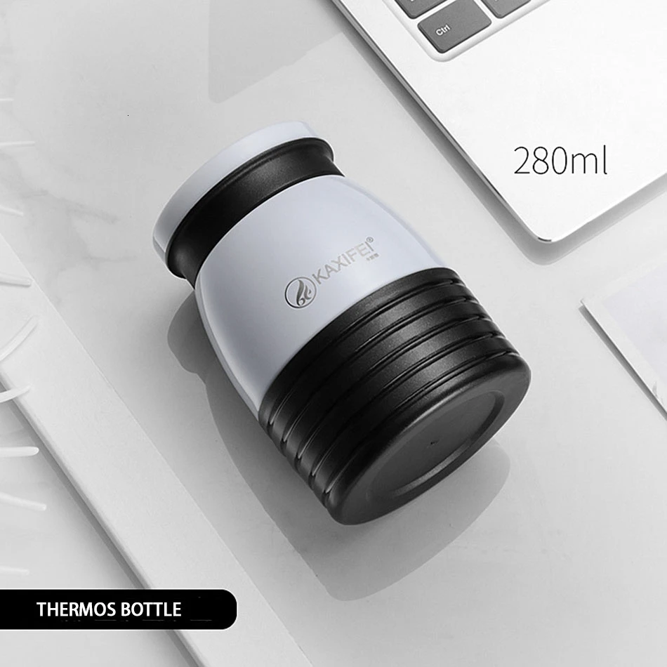 buy Winter Stainless Steel Thermos Bottle For Water Mini Portable Tumbler Thermo Cup Cute Patchwork Thermal Bottle