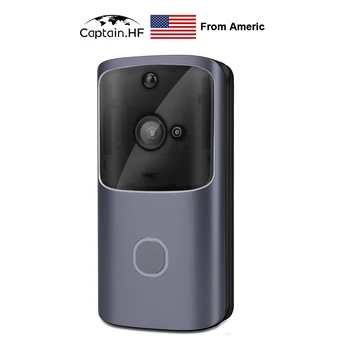 

US Captain M10 720p WiFi Smart Video Doorbell with Remote Control, Wireless, Ultra Low Power, Quick Start, Video Intercom