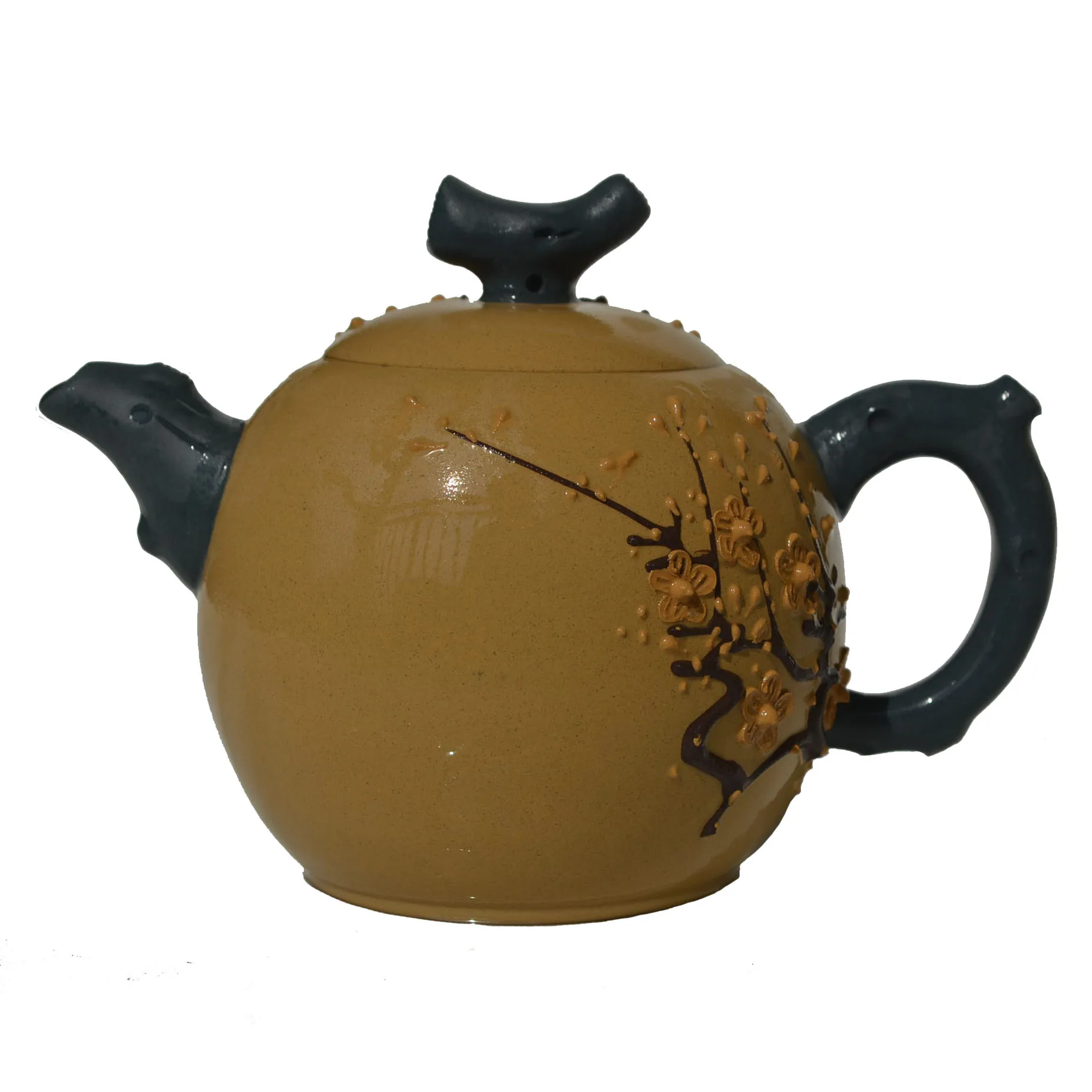 Чайный горшок Yixing, 280 мл, ручная работа, сливы, Zisha, чайные горшки, традиционная китайская фиолетовая глина, кунг-фу, чайный набор, керамика, чайная посуда, чайник