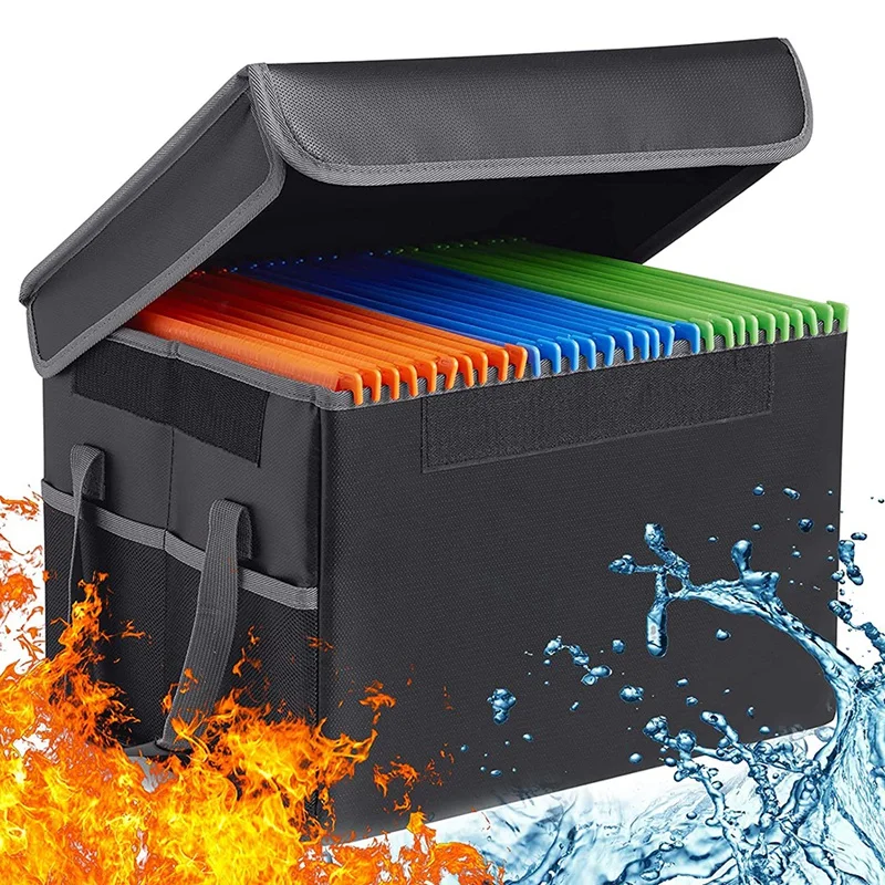 Fireproof File Box File Storage Box,Fireproof Storage File with