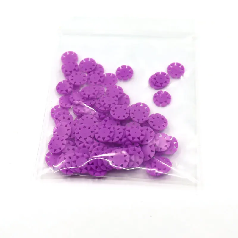 100pcs/bag Dental Endo Files Stoppers Flower Disinfection Marking Circle Endo Files Counters For