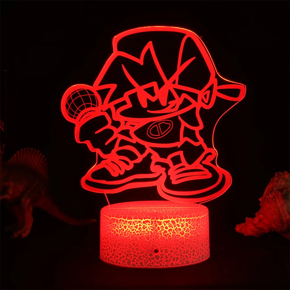 3d night light Gaming Room Game Friday Night Funkin Figure FNF LED Night Lights Led Panel Lights 3D Lamp Cute Room Decor Gift For Friends decorative night lights