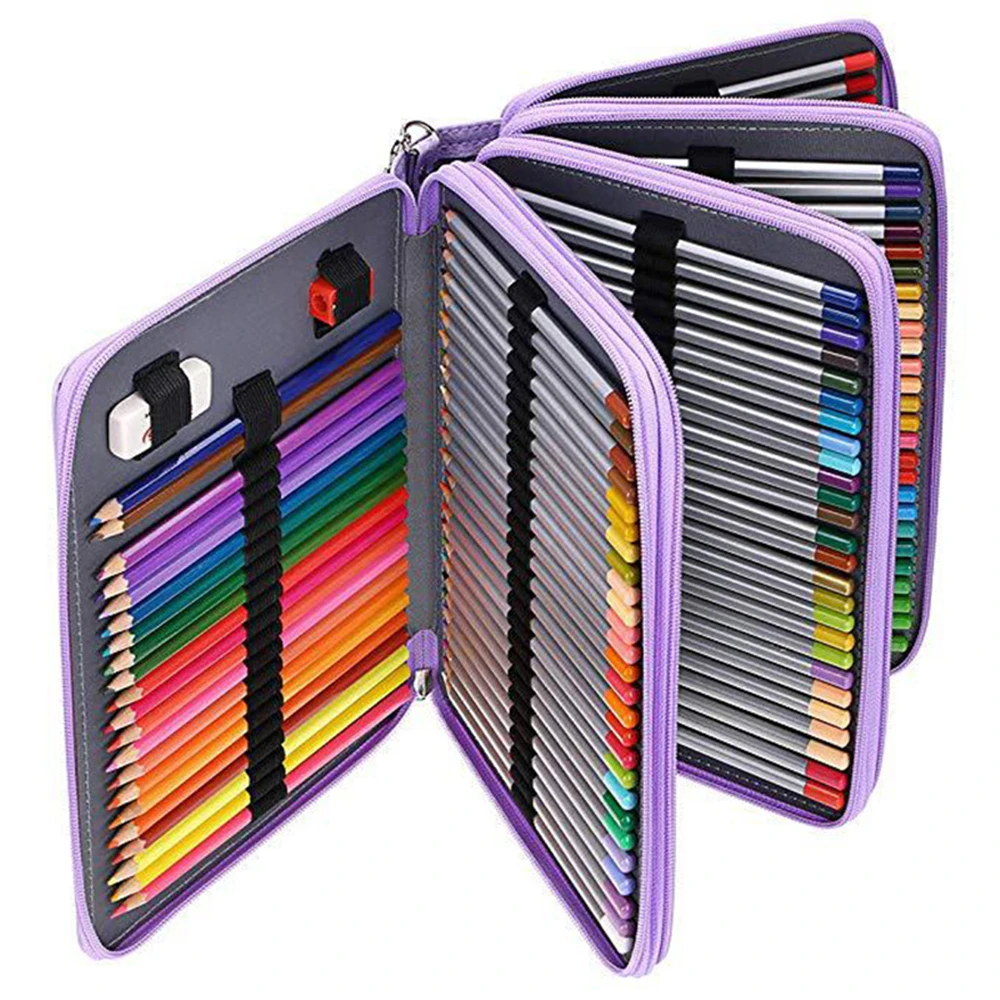 Astuccio per matite da 78 slot Astuccio per matite scolastico per ragazza Astuccio per penne per ragazzi Astuccio per cartuccia grande per pene grande Astuccio per kit portapenne per cancelleria - immagine 4