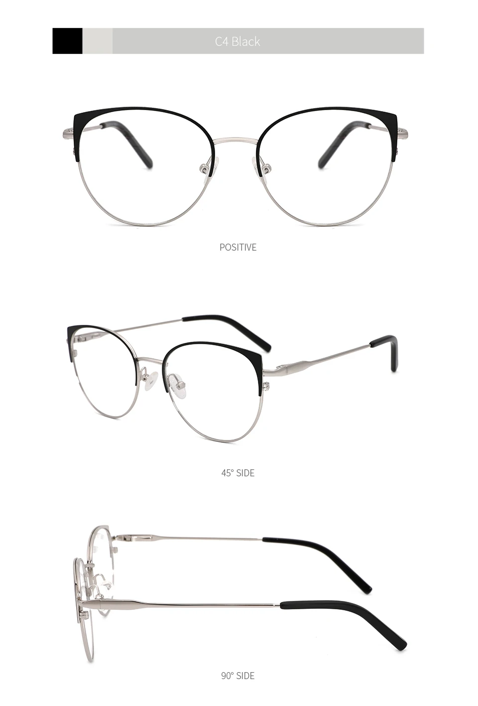 KANSEPT, Женские оправы для очков, модные, кошачий глаз, оптические очки для близорукости, оправа, фирменный дизайн для женщин, Рождественский подарок# YC-8031