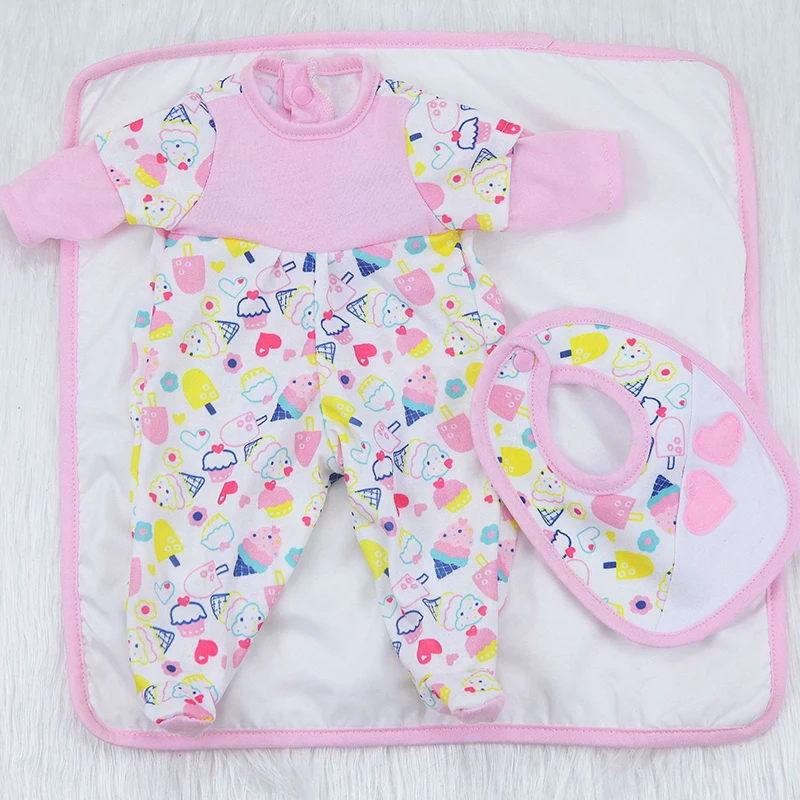 42 см Reborn Baby Doll игрушка мягкая силиконовая милая розовая ткань для тела модная короткая объемная Реалистичная кукла для новорожденных подарки для малышей
