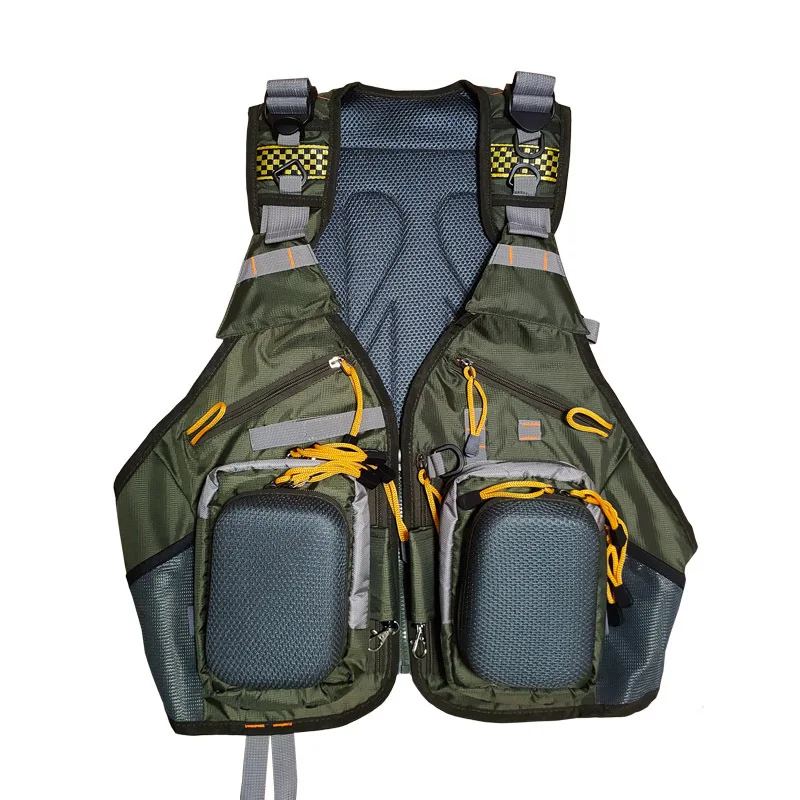 

Processing Multi-functional Lure Fishing Vest Multi-pockets Fly Fishing Vest Outdoor Spring And Summer Autumn Breathable chui di