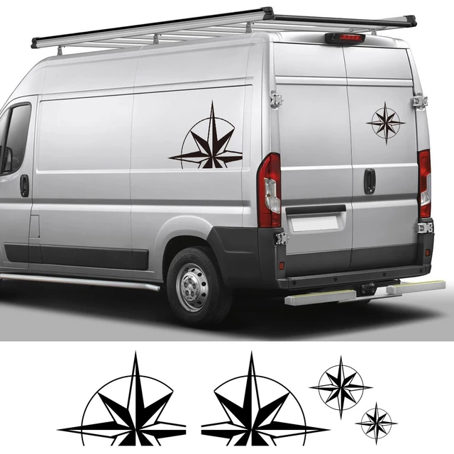 4 Teile/los Auto Aufkleber Camper Van Kompass Grafiken Decals Für Peugeot  Boxer Citroen Jumper Fiat Ducato Wohnmobil Zubehör - AliExpress