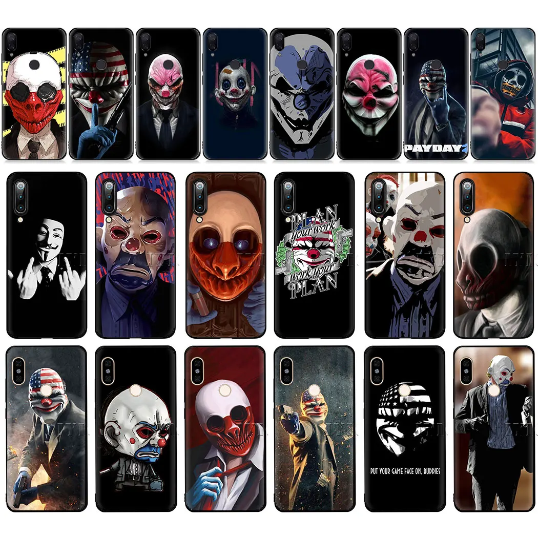 Payday 2 игры мягкий чехол для мобильного телефона случай Redmi Примечание 4X5 S2 7 4A 5A 6A