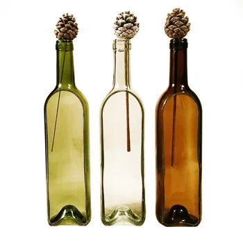 

Creative Wine Bottle Vase Cutting Wine Beer Bottle Succulents Flowerpot Artistic Concept Flower Pot Micro-landscape Decoration