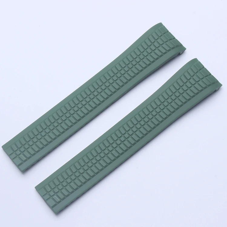 21 мм черный коричневый зеленый синяя силиконовая резина Ремешок для часов для PP Patek Aquanaut philpe