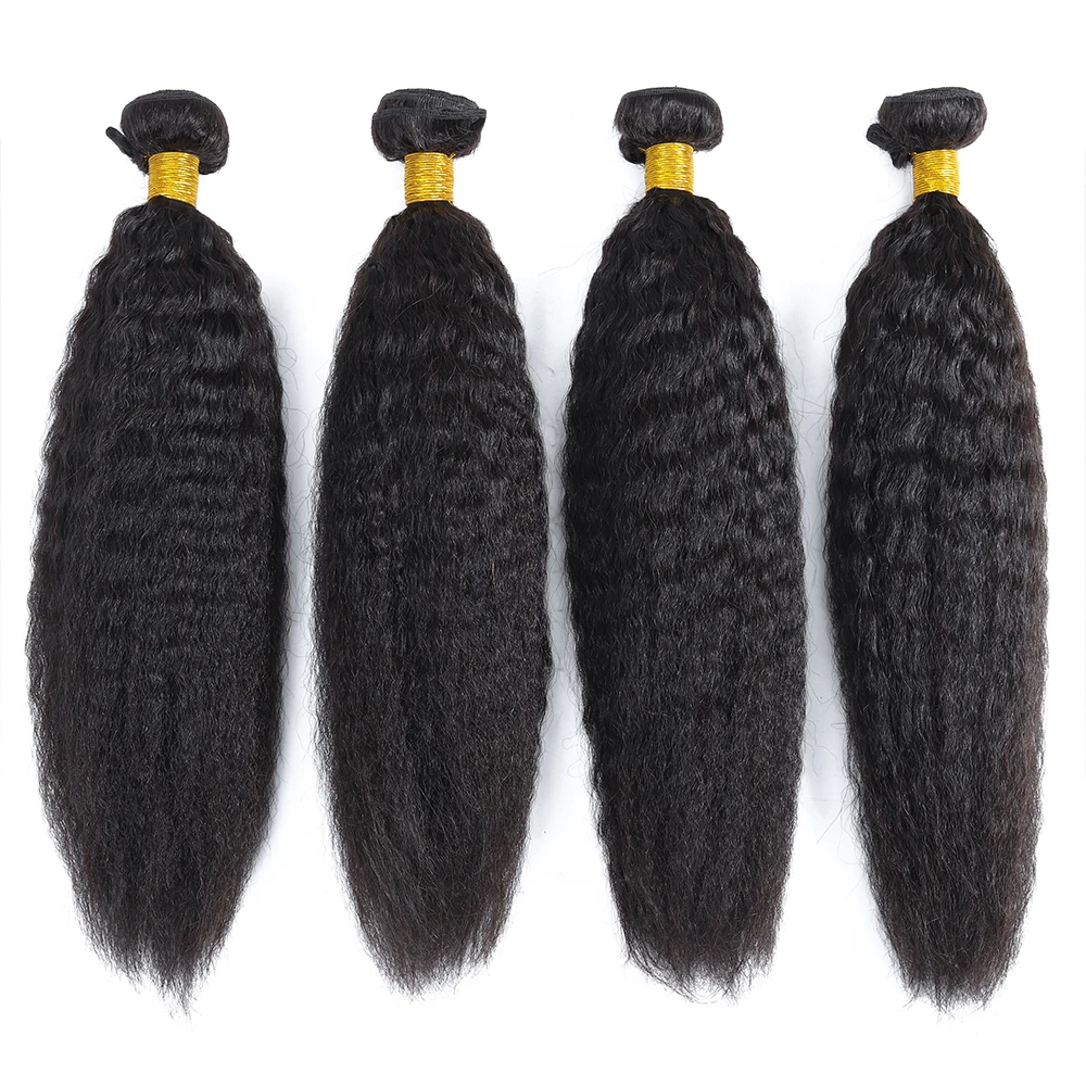 Кудрявые прямые волосы бразильские волосы плетение пучки не Реми волосы 100% человеческие волосы пучки для наращивания натуральный цвет