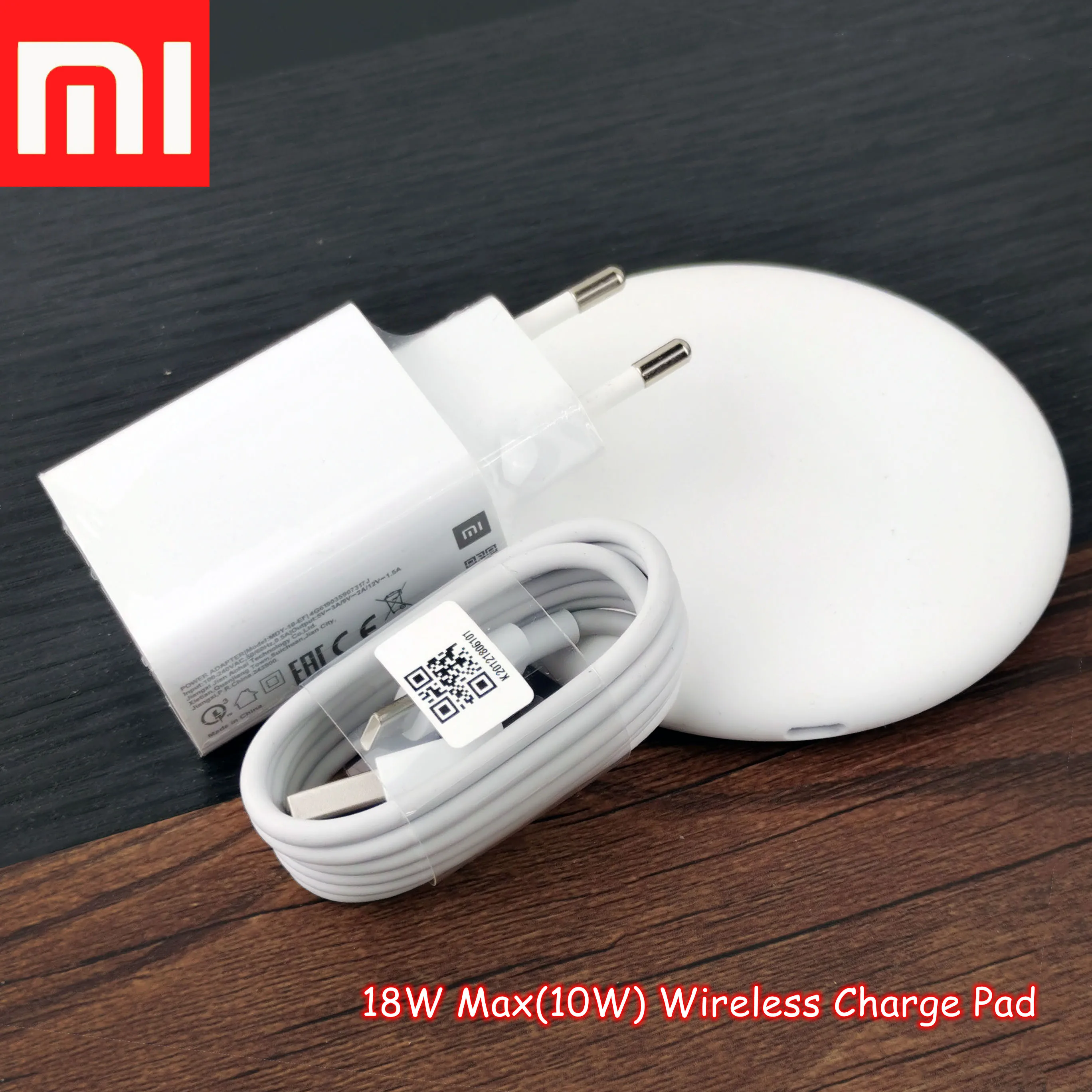 Original XiaoMi Mi 9 Wireless Charger Qi Smart 18W(10W) Max Epp Charge Pad Usb C Cable apply to Mi 10 11 T Pro Mix 3 2s For X Xs
