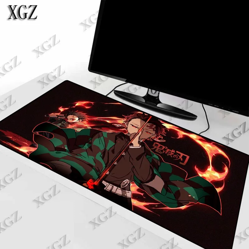 XGZ, Demon Slayer Kimetsu No Yaiba, игровой коврик для мыши, компьютерный геймерский коврик, большой игровой коврик, аниме Mause, для ПК, ноутбука