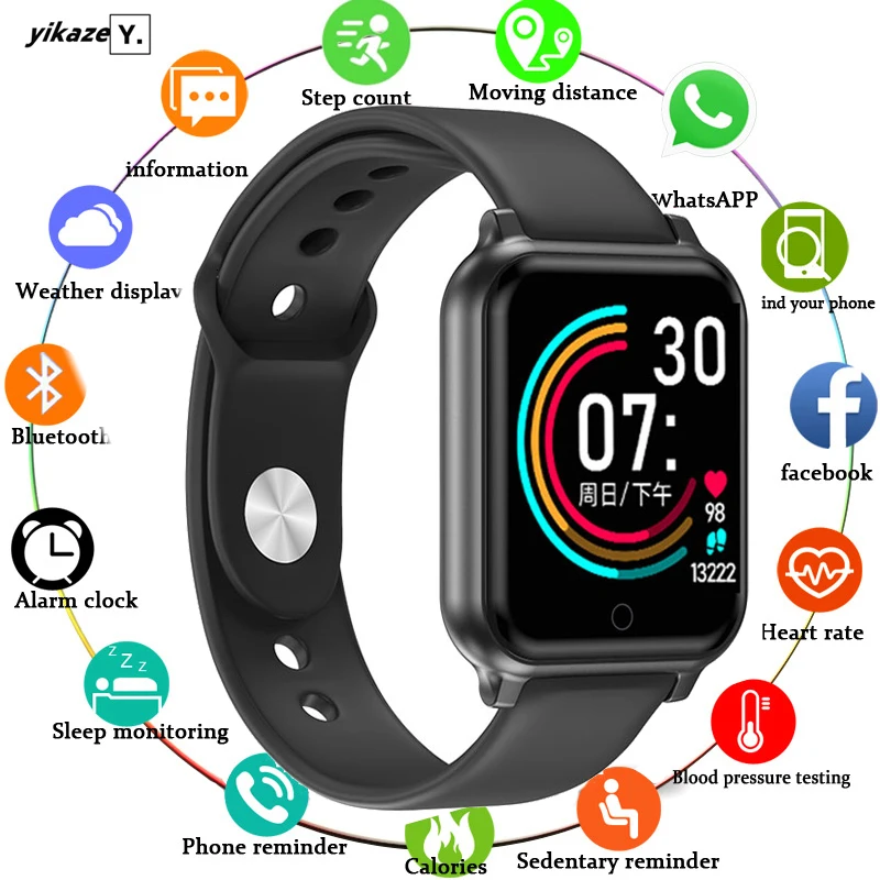 

T70 Smart Watch Waterproof Sports Smartwatch For IPhone Android Heart Rate Monitor Watch Smart For Men Women Kids PK B57 P70 P80