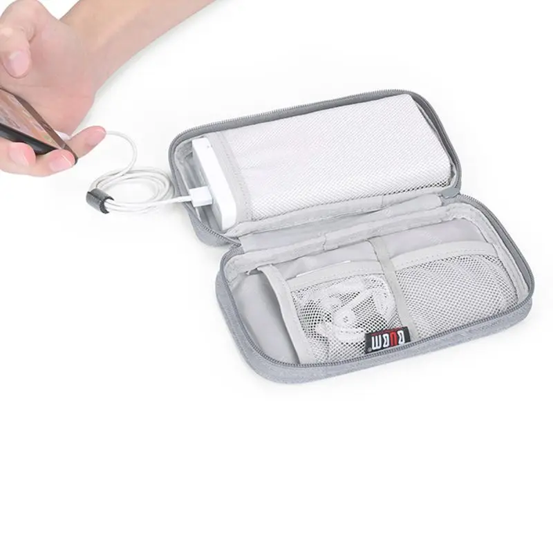 

Durable Polyester Power Bank Pouch Storage Bag Mini Protable Travel Protective Carrying Case Pack Device Accessories