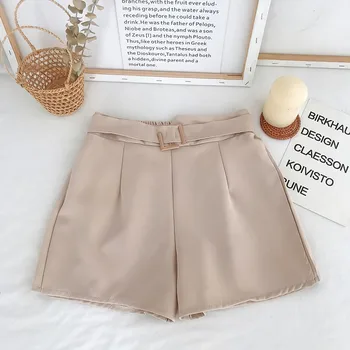 

2020 summer casual wild slim straight chiffon wide-leg shorts