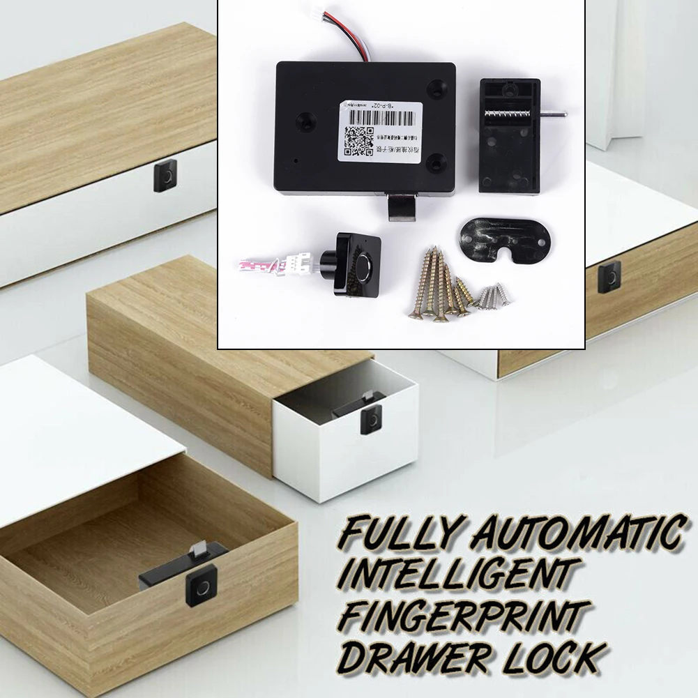 

Household Smart Drawer Cabinet Fingerprint Lock Anti-theft Security System Tool