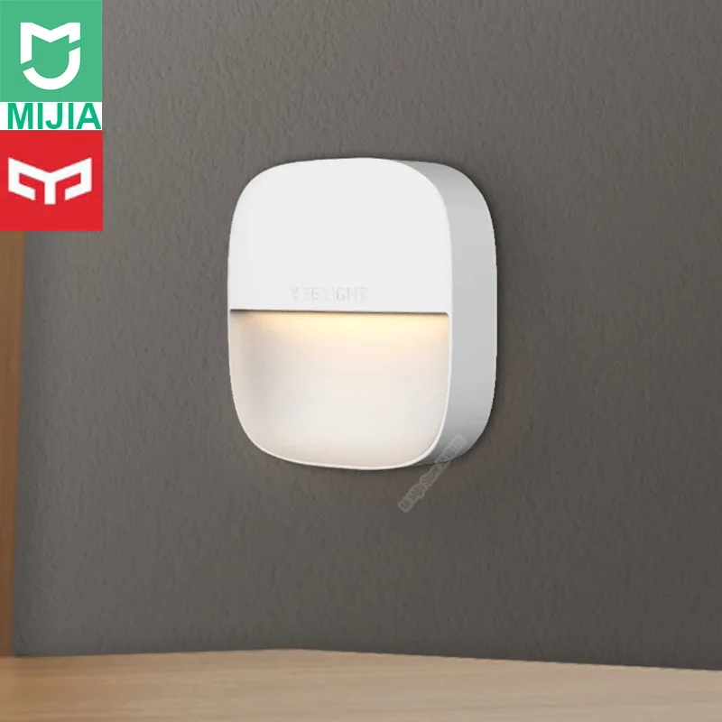 Xiaomi Mijia Yeelight квадратный ночник с регулируемым светом умный датчик ночник ультра-низкое энергопотребление AC220V