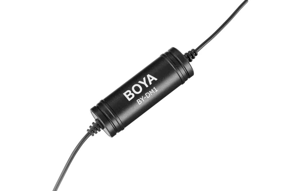 BOYA BY-DM1 Lavalier Microphone for iOS iPhone 11 Xs Xr 8 7 SE 6S iPad Pro mini 2 iPOD TOUCH MFi Certified Lightning Connector