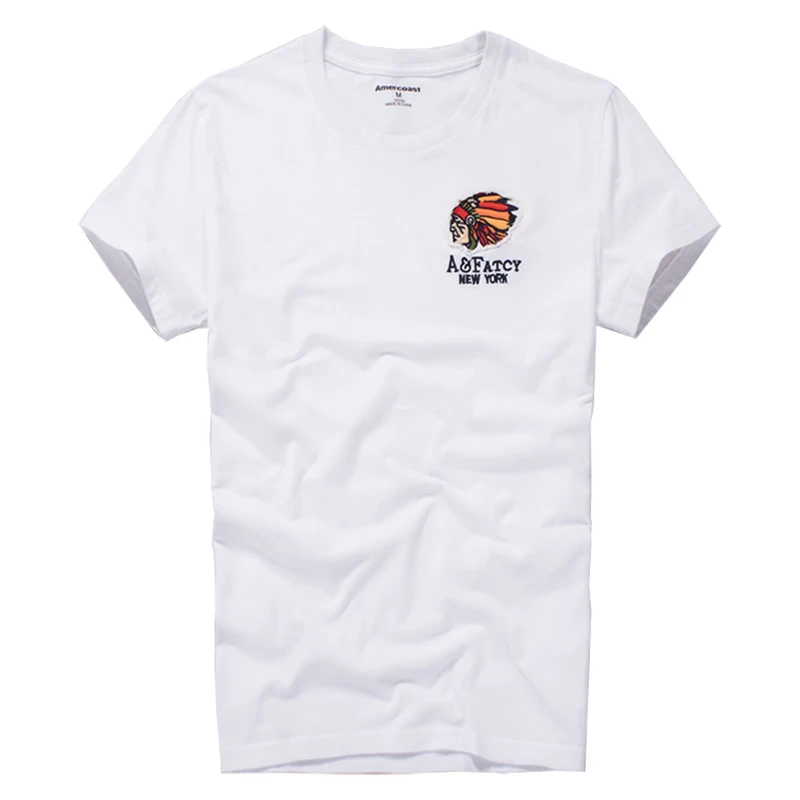Футболка Amercoast Shop унисекс мужская и женская летняя новая футболка уличная мода