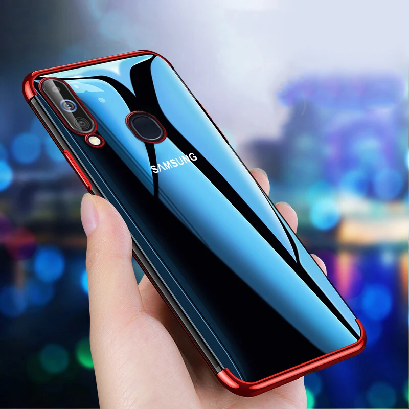 

For Samsung A10 Case Soft Silicone Cover Transparent Plating Case for Samsung Galaxy A20 A20e A30 A40 A50 A60 A70 A80 A90 Case